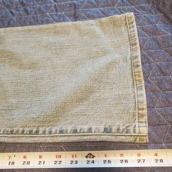 NEW Lands' End Size 16P (37x27.5) Straight Boot Cut Jeans Antique Light Wash - Picture 9 of 10